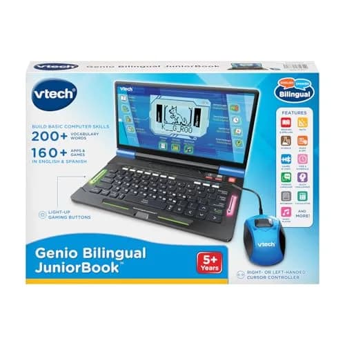 VTech Genio Bilingual JuniorBook Learning Laptop for Kids | Educational & Bilingual Toy (11.3" x 7.5" x 1.4") thumbnail 7
