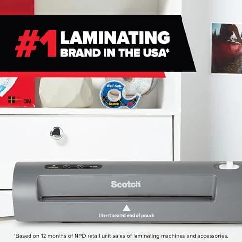 Scotch Thermal Laminator and Pouch Bundle, 9" Wide | Professional Finish for School & Office thumbnail 7