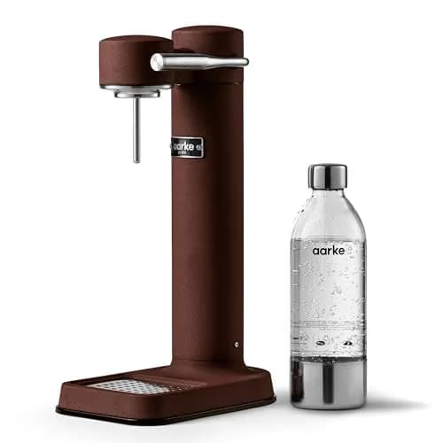 aarke Carbonator 3 - Premium Sparkling Water Maker, Burgundy | Stainless Steel, Cordless Soda Machine for Home thumbnail 1