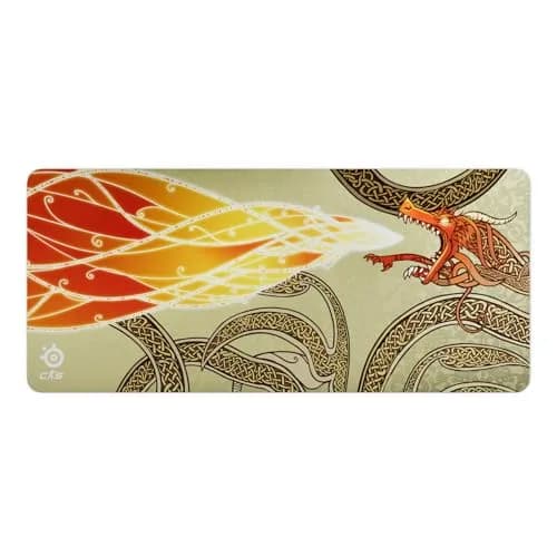 SteelSeries QcK XXL CS2 Dragon Lore Gaming Mousepad | Peak Tracking and Stability for Desks - main product image