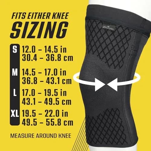 Futuro Premium Compression Knee Sleeve with Stabilizers | Advanced Customizable Support for Arthritis & Swelling thumbnail 6