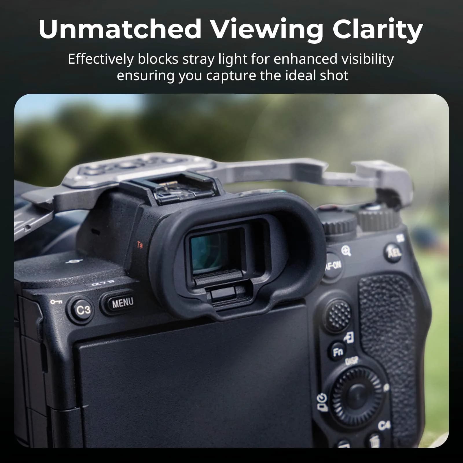 SMALLRIG Camera Viewfinder Eyecup for Sony Alpha 1/7/9 Series | Blocks Light, Enhances Viewing - view 5
