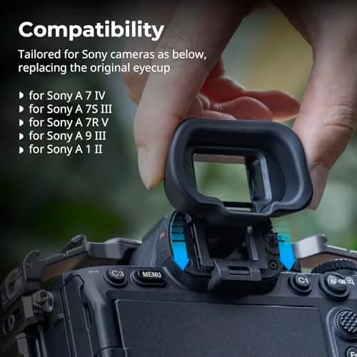 SMALLRIG Camera Viewfinder Eyecup for Sony Alpha 1/7/9 Series | Blocks Light, Enhances Viewing thumbnail 2