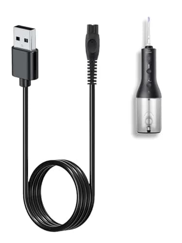 NOUKAJU USB Charging Cable for Philips Sonicare HX3826/23 Power Flosser, 1m (3.28ft) Black | Replacement Charger Cable thumbnail 1