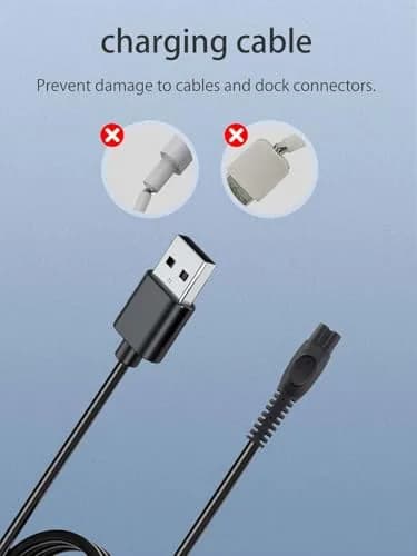 NOUKAJU USB Charging Cable for Philips Sonicare HX3826/23 Power Flosser, 1m (3.28ft) Black | Replacement Charger Cable thumbnail 4