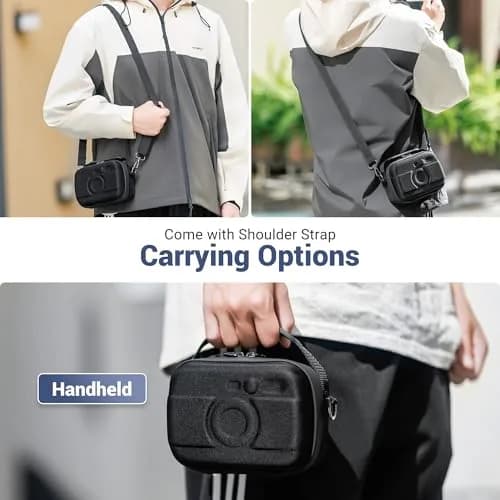 JJC Hard Shell Camera Case for DJI Action 6, GoPro Hero 13/12, Insta360 Cameras — Black, 17.7cm (7in) thumbnail 7