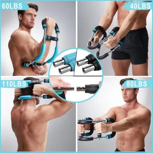 HOTWAVE Twister Arm Trainer 40-110 lbs | Portable Chest & Arm Workout Equipment for Men & Women thumbnail 5
