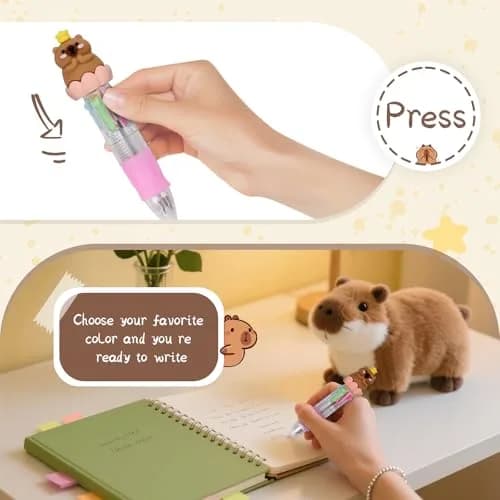 CZWZ 30Pcs Mini Multicolor Pens in One 4-in-1 Cute Pens Bulk | Fun Gift for Kids & Students thumbnail 6