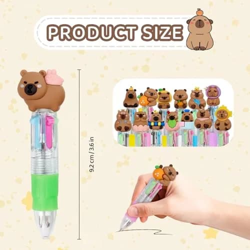 CZWZ 30Pcs Mini Multicolor Pens in One 4-in-1 Cute Pens Bulk | Fun Gift for Kids & Students thumbnail 2
