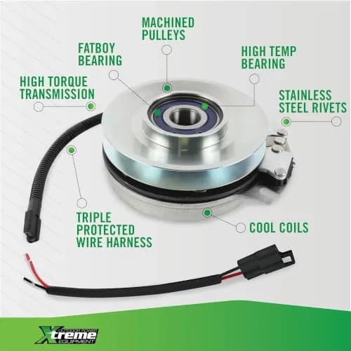 Xtreme PTO Clutch Compatible with Land Pride 890-914C 1/2" or 5/8" Belt, 1 1/8" ID, 6 1/4" Pulley, Clockwise Rotation | Heavy Duty Replacement thumbnail 5