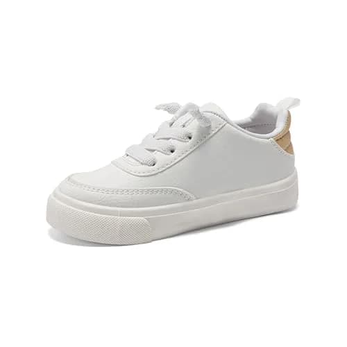 Carter's Arianna White/Gold Sneakers | Slip-On Casual Kids Shoes thumbnail 2