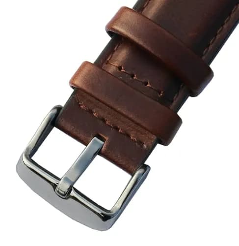 OTOPO Crocodile Pattern Leather Watch Band Compatible with Galaxy Watch 9/8/8 Classic 40mm 44mm 46mm, 2-Pack, Black+Brown thumbnail 5