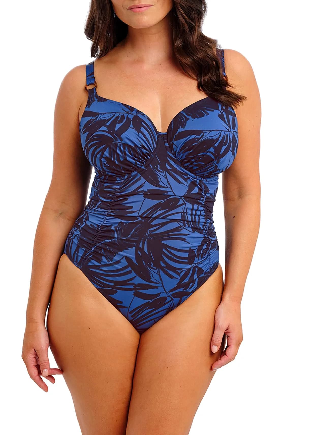 Elomi Malabar Coast Underwire Swimsuit | Full Coverage, Support & Coastal Style (70-120 chars) — Midnight