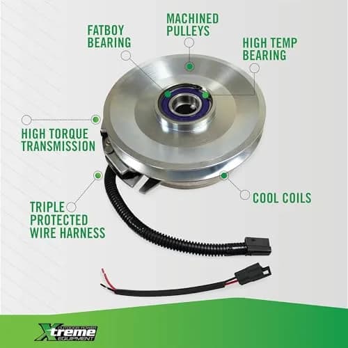 Xtreme PTO Clutch Compatible with John Deere 636M QuikTrak | High-Temp Bearing & Water Tight Harness thumbnail 5