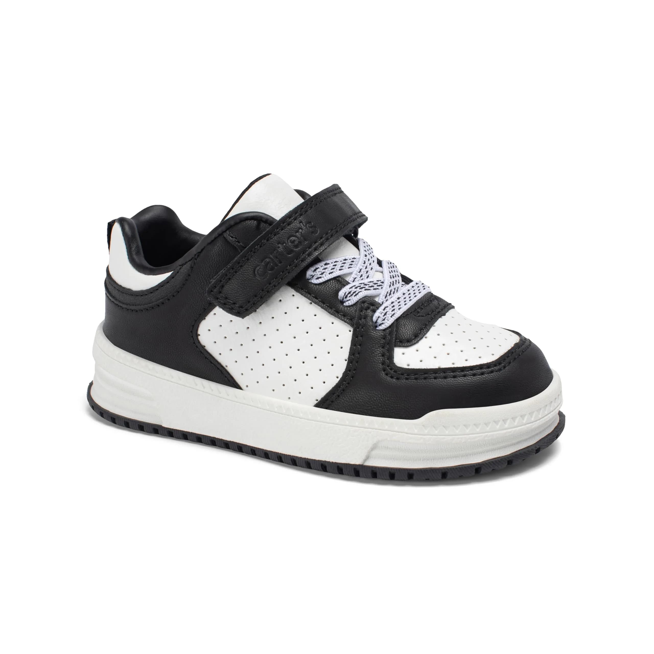 Carter's Ayngel Sneakers for Toddler Boys | Durable, Breathable & Easy to Wear (70-120 chars) — Black/White