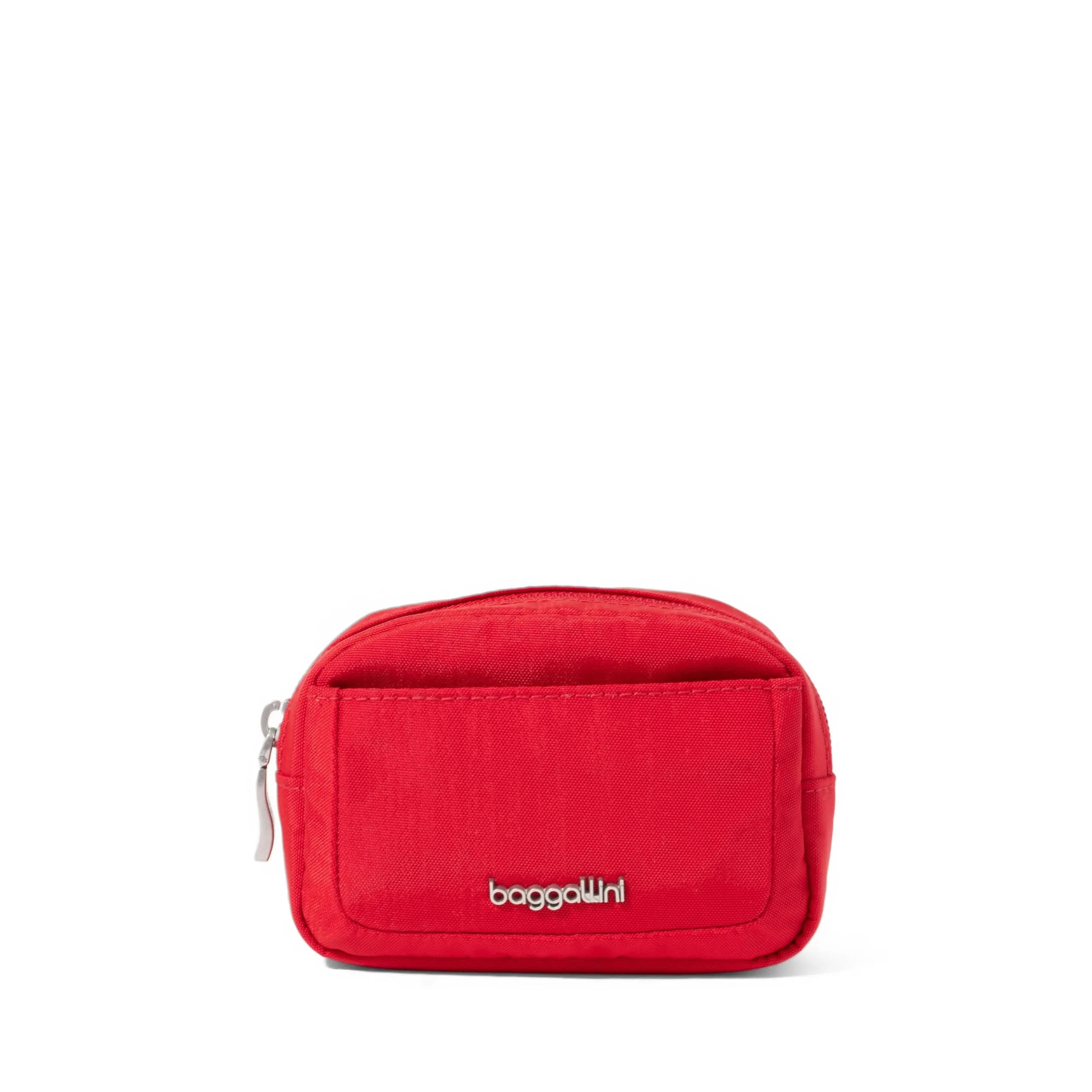 Baggallini Mini Cosmetic Pocket Scarlet 12 cm (4.9 in) x 8 cm (3.5 in) x 3 cm (1.5 in) | Lightweight Travel Makeup Organizer - main product image