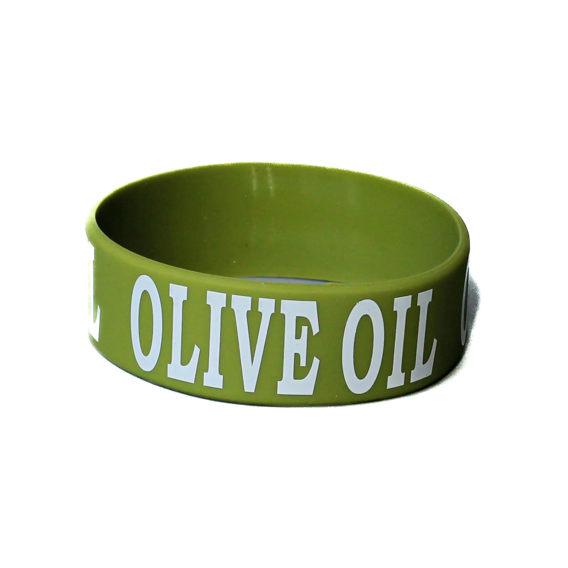Culinary ID Bands Olive Oil Silicone Label Band for 12 oz. | Durable & Stretchable Green