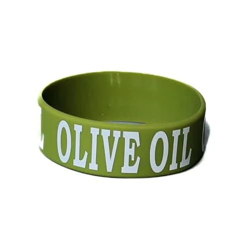 Culinary ID Bands Olive Oil Silicone Label Band for 12 oz. | Durable & Stretchable Green thumbnail 1