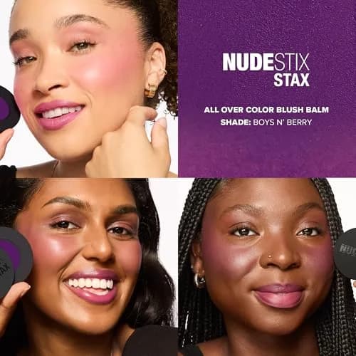Nudestix STAX All Over Color Blush Balm 0.08 Oz | Multi-Use Cream Blush for Cheeks, Eyes & Lips with Soft Matte Finish thumbnail 2