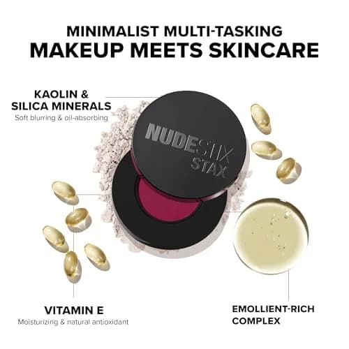 Nudestix STAX All Over Color Blush Balm 0.08 Oz | Multi-Use Cream Blush for Cheeks, Eyes & Lips with Soft Matte Finish thumbnail 3