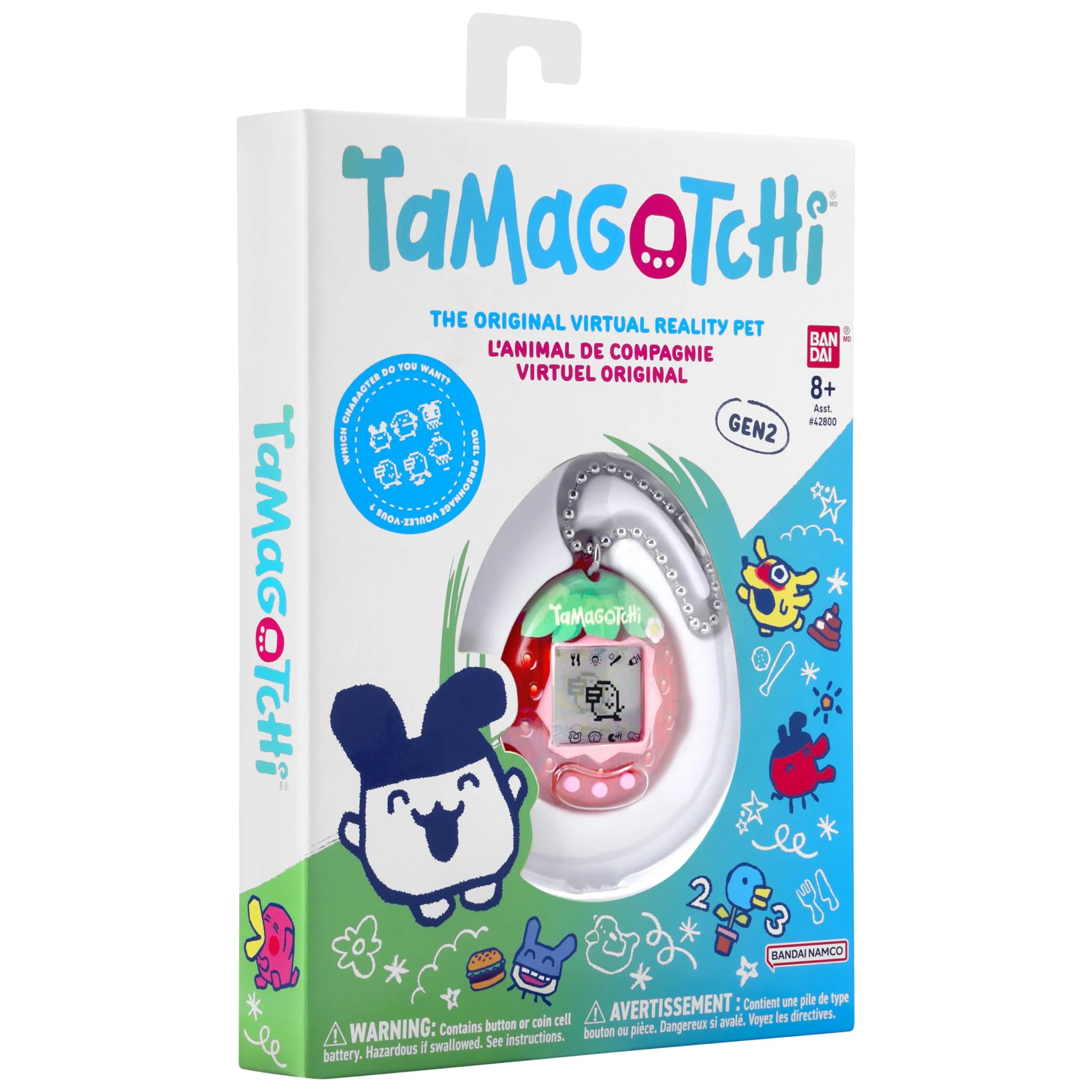 Tamagotchi Original Fresh Strawberry | Classic Digital Pet with Generation 2 Programming - view 5