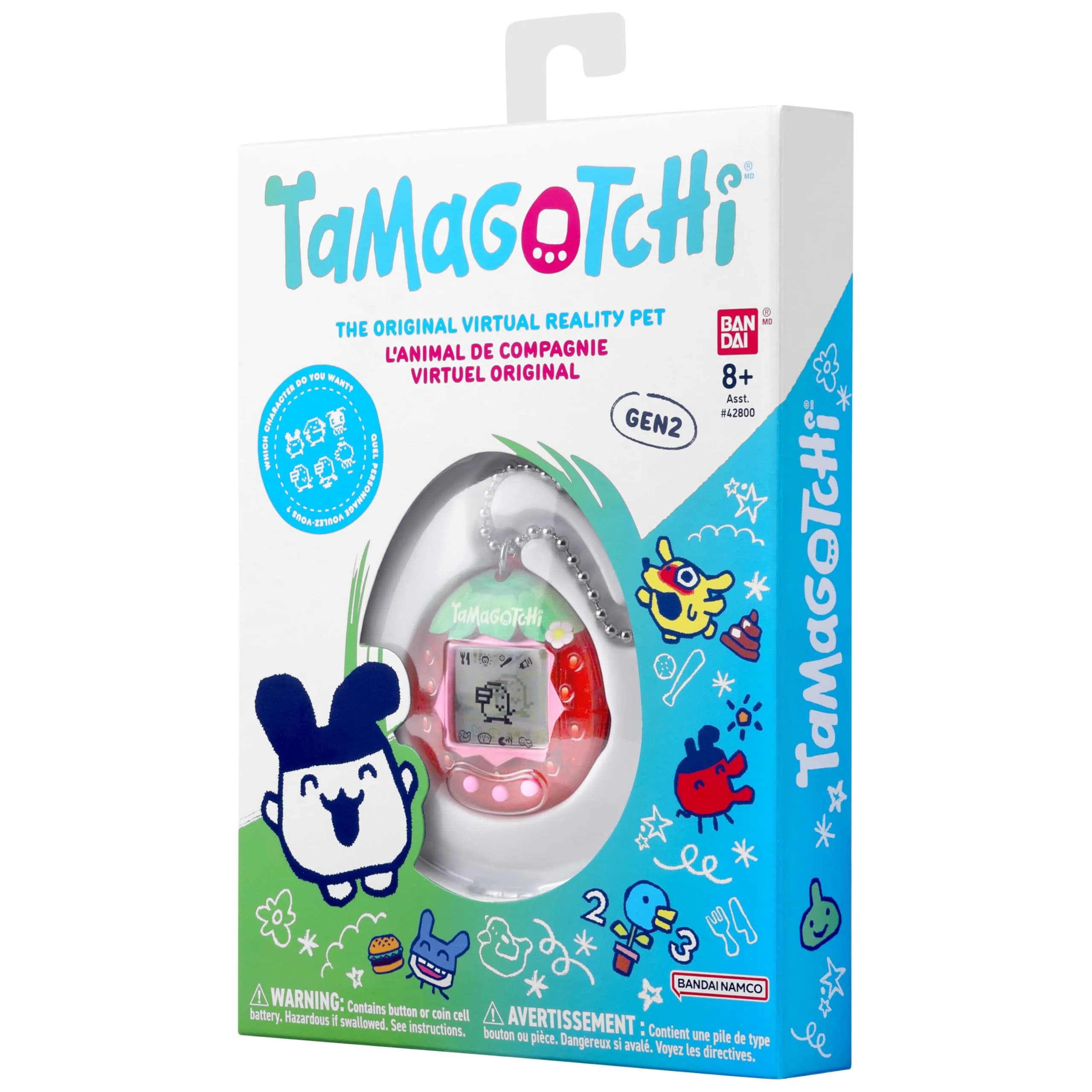 Tamagotchi Original Fresh Strawberry | Classic Digital Pet with Generation 2 Programming - view 7