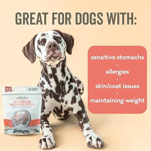 Polkadog Crunchy Alaskan Cod & Salmon Chip Dog Treats | Wild-Caught, Single-Ingredient, USA Made, 2.75oz (Variety 2Pk) thumbnail 6