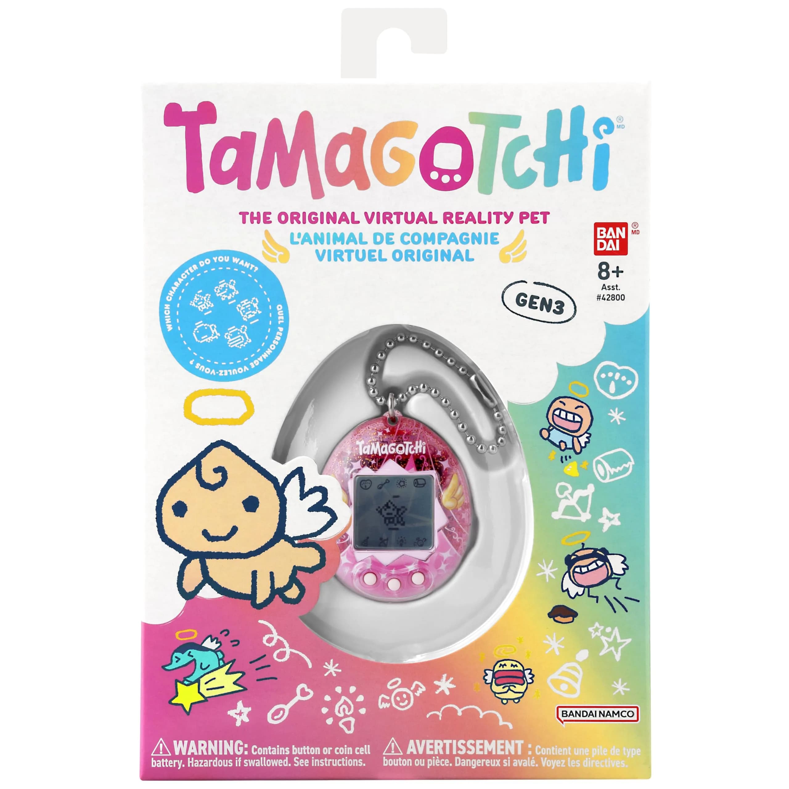 Tamagotchi Original Angel Dress Edition | Nostalgic Virtual Pet for Kids 8+ - view 4