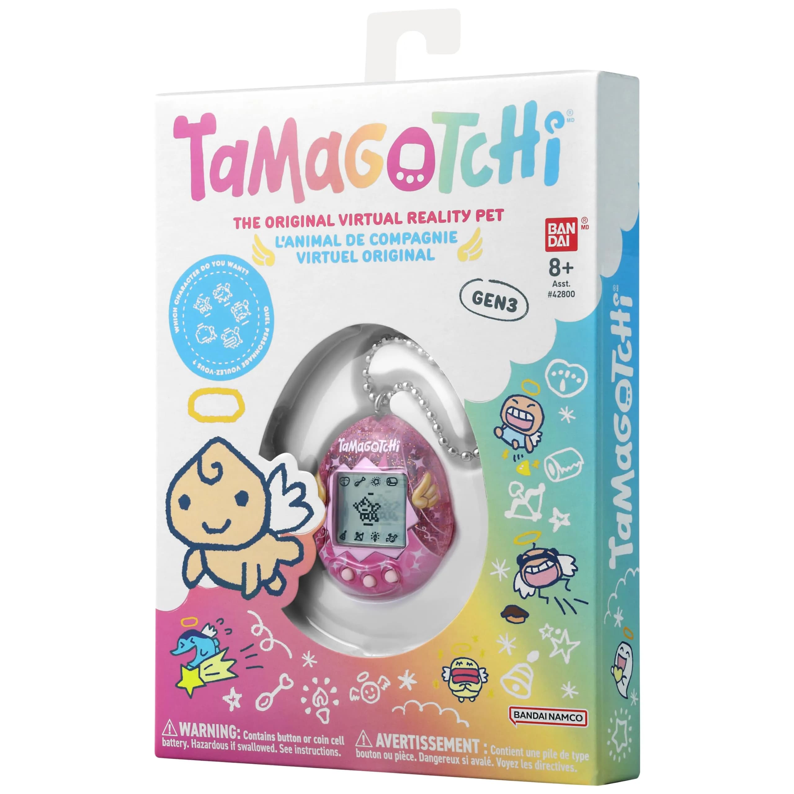 Tamagotchi Original Angel Dress Edition | Nostalgic Virtual Pet for Kids 8+ - view 5