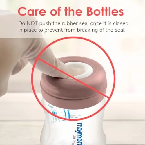 Maymom Screw Lids Travel Caps with Rewritable Sealing Disc for Avent Bottles 6 Count (Brown) | Leak-Proof & Travel-Friendly thumbnail 5