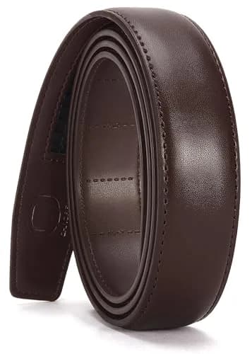 CHAOREN Ratchet Belt Replacement Strap 1 1/4" | Adjustable Leather Belt for Men thumbnail 1