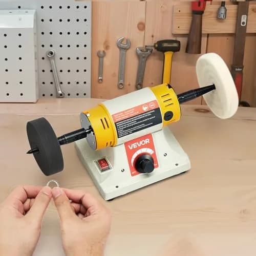 VEVOR Bench Buffer Polisher 1/2HP 8000RPM 3kg (6.61 lbs) | Polishing Machine for Metal, Wood, Plastic thumbnail 8