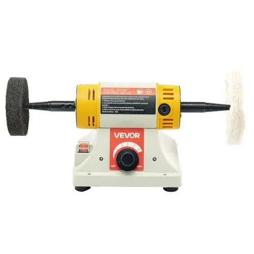 VEVOR Bench Buffer Polisher 1/2HP 8000RPM 3kg (6.61 lbs) | Polishing Machine for Metal, Wood, Plastic thumbnail 9
