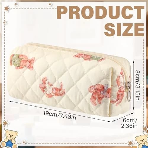 Sherr Cosmetic Case Beige | Lightweight & Travel Friendly (70-120 chars) thumbnail 2