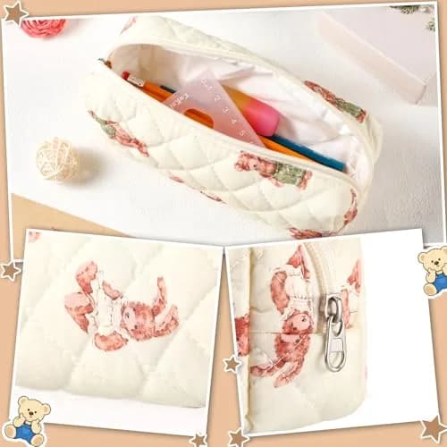 Sherr Cosmetic Case Beige | Lightweight & Travel Friendly (70-120 chars) thumbnail 4