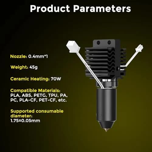 Comgrow Official Ender 5 Max Hotend Kit | Ceramic Heating Block, 300°C High Temp, 700mm/s High Flow thumbnail 7