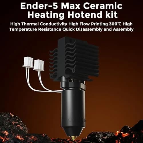 Comgrow Official Ender 5 Max Hotend Kit | Ceramic Heating Block, 300°C High Temp, 700mm/s High Flow thumbnail 2