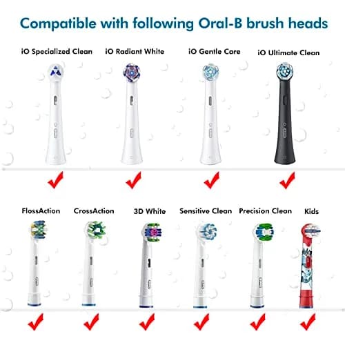 seplouis 4 Pack Brush Head Covers Compatible with Oral B & iO Electric Toothbrush Heads + Toothbrush Holder with 1 Charging Station Slot and 2 Brush Head Stands | Tidy & Travel-Friendly thumbnail 6