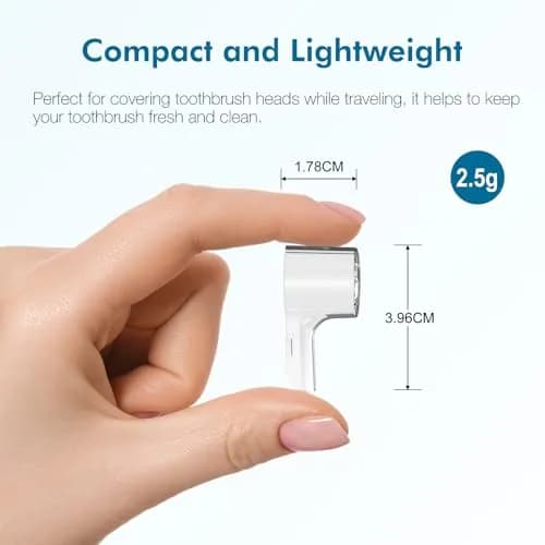 seplouis 4 Pack Brush Head Covers Compatible with Oral B & iO Electric Toothbrush Heads + Toothbrush Holder with 1 Charging Station Slot and 2 Brush Head Stands | Tidy & Travel-Friendly thumbnail 3