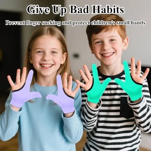 Yxmeiguo Thumb Sucking Guard Gloves for Kids | 2 Pairs, Ages 5-12 thumbnail 7