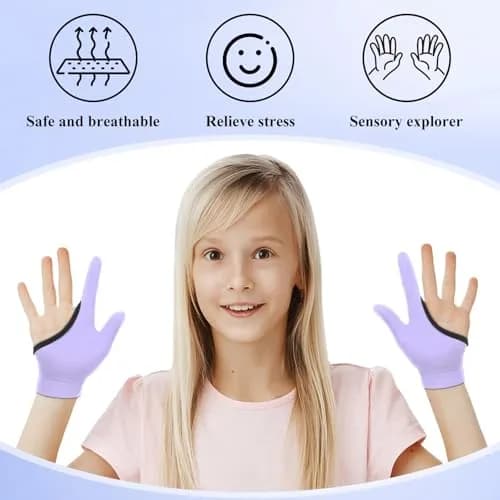 Yxmeiguo Thumb Sucking Guard Gloves for Kids | 2 Pairs, Ages 5-12 thumbnail 3