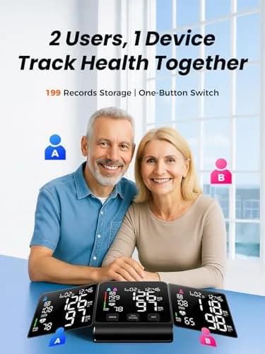 WAMELPRI Blood Pressure Monitor with 4.5-Inch LED Screen | Accurate Daily Health Tracking thumbnail 3