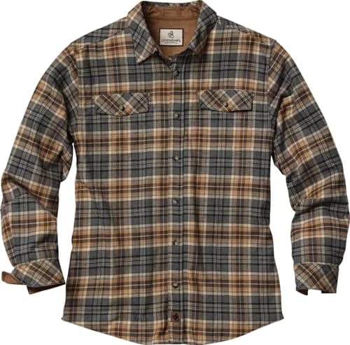 Legendary Whitetails Mens Long Sleeve Button Down Flannel Shirt | Relaxed Fit, Stretch, Casual Comfort (70-120 chars) thumbnail 1