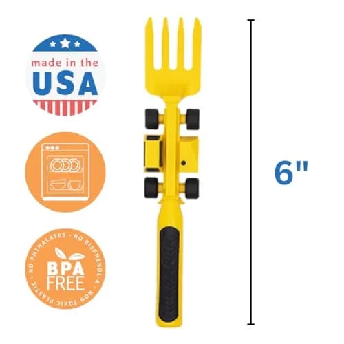 Constructive Eating Toddler Plate and Utensils Set - Green, USA-Made with Divided Plates thumbnail 5