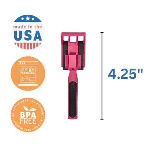 Constructive Eating Pink Construction Plate and Utensils Set | BPA-Free Toddler Dinnerware thumbnail 5