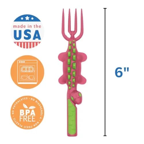 Constructive Eating Dinosaur Plate and Utensils Set 4-Piece | BPA-Free Toddler Dinnerware thumbnail 4