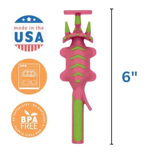 Constructive Eating Dinosaur Plate and Utensils Set 4-Piece | BPA-Free Toddler Dinnerware thumbnail 6