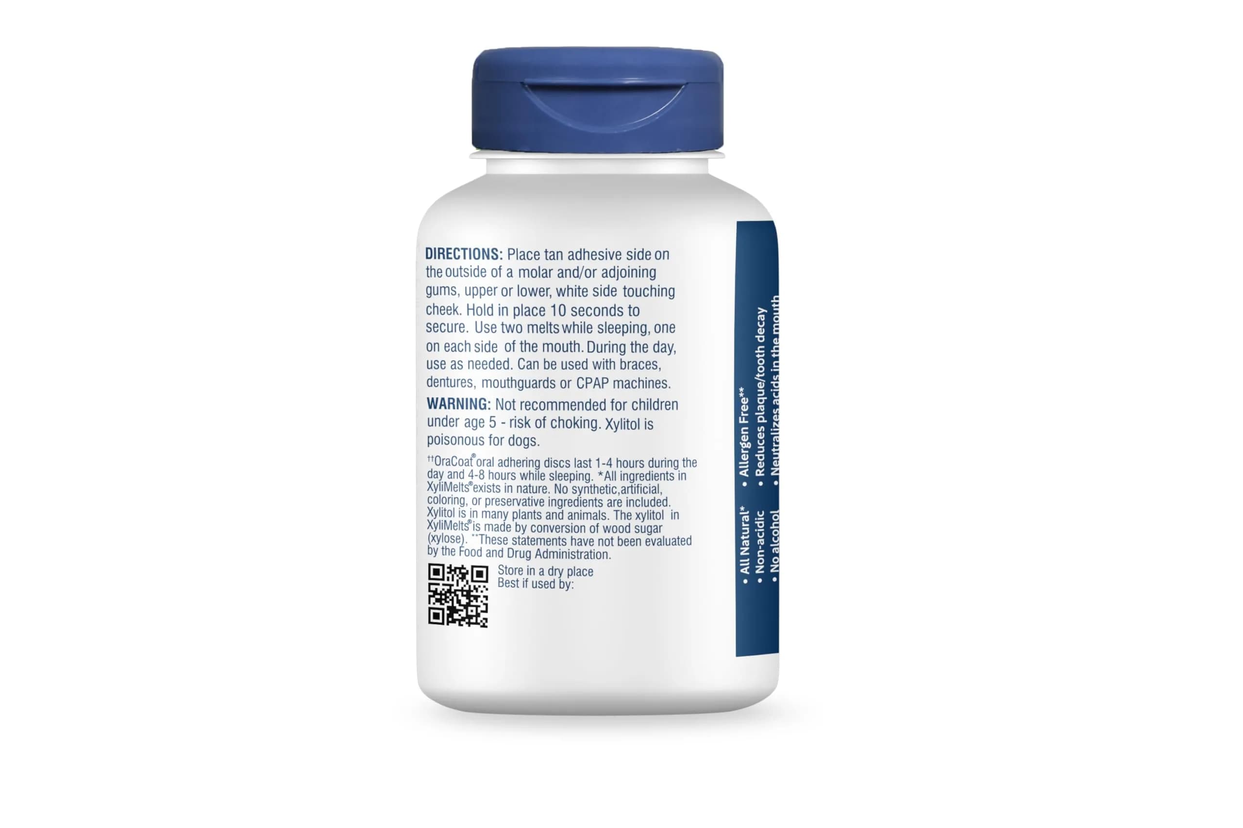 Oracoat XyliMelts Slightly Sweet Dry Mouth Discs with Xylitol, 395 Count | 8-Hour Relief for Nighttime Dry Mouth - view 3