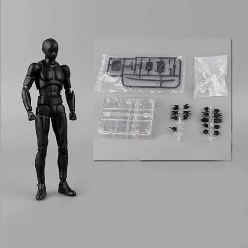 Haniforever Poseable Articulated Action Figure 15 cm (6 inch) | Artist Drawing Model with 30+ Joints & Accessories thumbnail 4