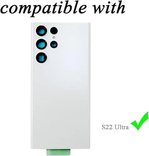 Peixiong White Wireless Accessory for Samsung Galaxy S22 Ultra | Repair Kit & Back Glass Cover (70-120c) thumbnail 2